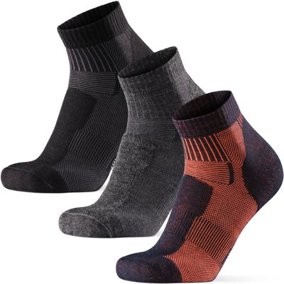 Wandersocken Merinowolle Low Cut leicht 3 Paar