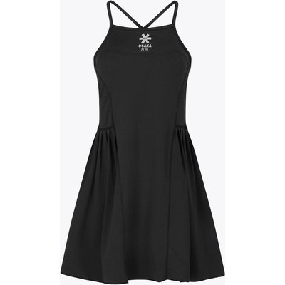 Osaka Damen Plissee-Tech-Kleid | Schwarz