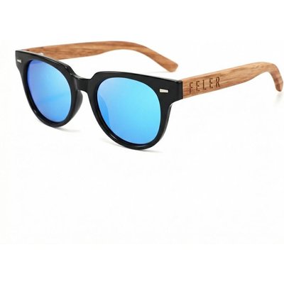 Sonnenbrille Feler 1543M-4 Polarisiert aus Holz Unisex 48 mm