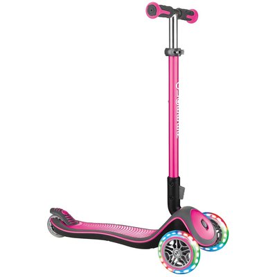 GLOBBER ELITE DELUXE LIGHTS pink, mit Leuchtrollen