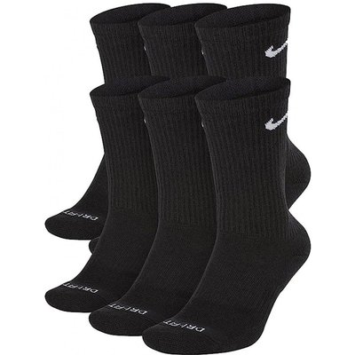 Trainingssocken Cotton Cushioned Dri-Fit SX6897-010, 6er-Pack, hoch