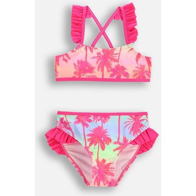 Mädchen Bikini-Set Surfen WL6 gekreuzte Träger rosa