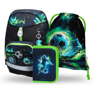 Airy Plus Fußball Schulrucksack-Set 3tlg.