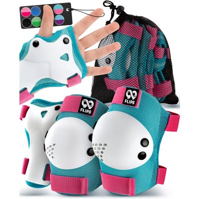 Schoner Set Inliner Kinder 3-12 Jahre mit Knieschoner Ellenbogenschoner & Hand