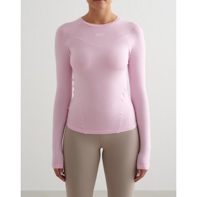 Damen Langarmshirt Ultraweich Schnelltrocknend 4-Wege-Stretch Soft Basic Rosa