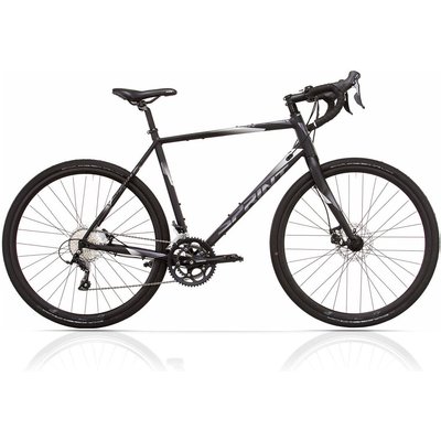 28" Herren Gravel Bike WHISPER 5.0 Fahrrad 2 x 9 Shimano SORA R3000 Schwarz