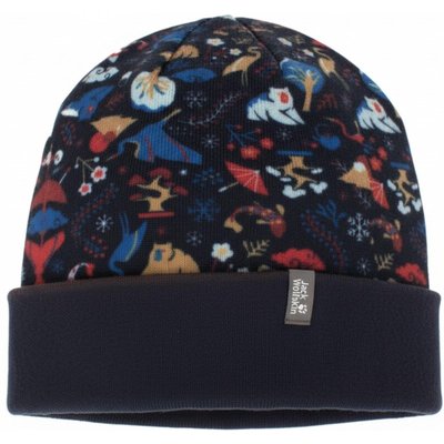 Mütze Print Hat Beanie Kids in Blau