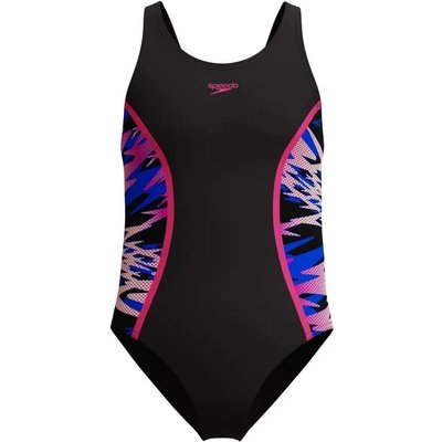 Badeanzug, Mädchen Speedo Hyperboom Splice Muscleback