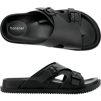Holster Holster Chill - Vegan Slippers - Podologisch Goedgekeurd Slippers ZWART