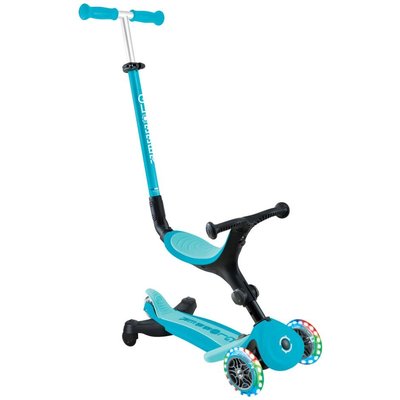 GLOBBER GO-UP ACTIVE LIGHTS 360 blau, mit Leuchtrollen
