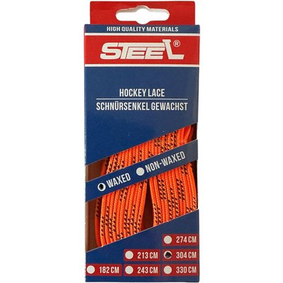 Eishockey Schnürsenkel STEEL gewachst