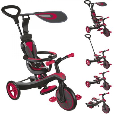 GLOBBER EXPLORER TRIKE 4in1 rot