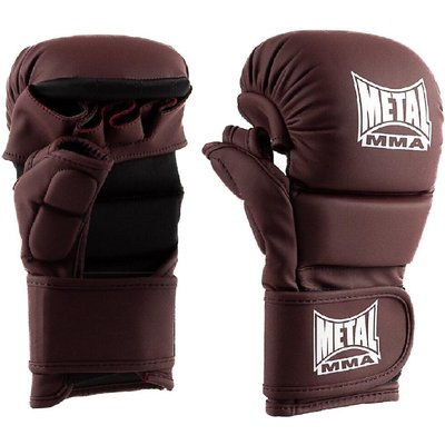MMA Sparring Handschuhe Metal Boxe The Shell Bordeauxrot XL