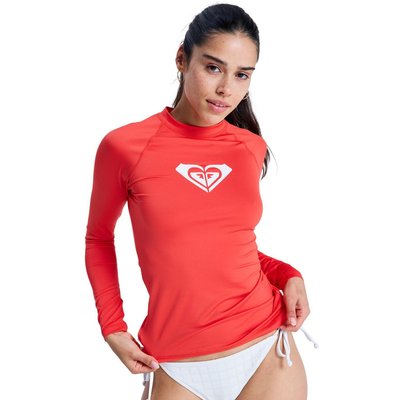 Langärmliger Rashguard WHOLE HEARTED Rot Frauen