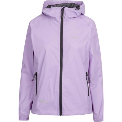 Damen Regenjacke mit Kapuze und Reißverschluss Trespass Qikpac
