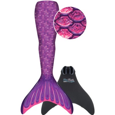 Fin Fun Meerjungfrauenflosse "Mermaidens" Lila für Kinder