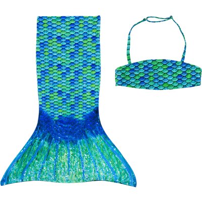 Fin Fun Meerjungfrau Bikini Set AUSSIE GREEN