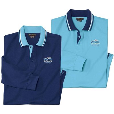 2er-Pack Poloshirts Outdoor