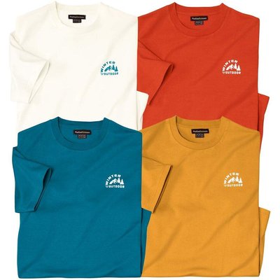 4er-Pack T-Shirts Outdoor
