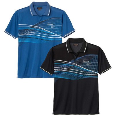 2er-Pack Poloshirts Sport Line