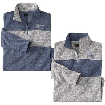 2er-Pack Molton-Sweatshirts Outdoor