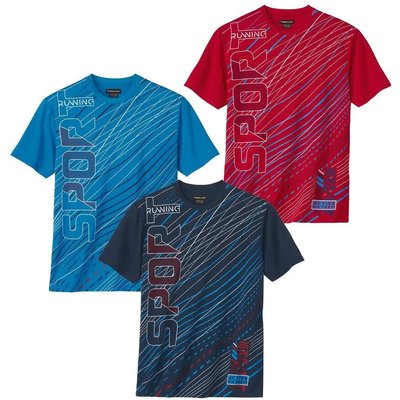 3er-Pack T-Shirts Active Summer