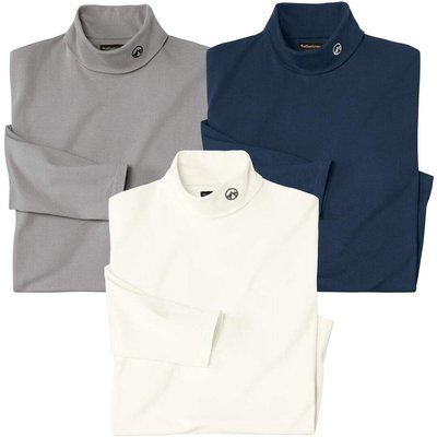3er-Pack Unterziehpullover mit Rollkragen