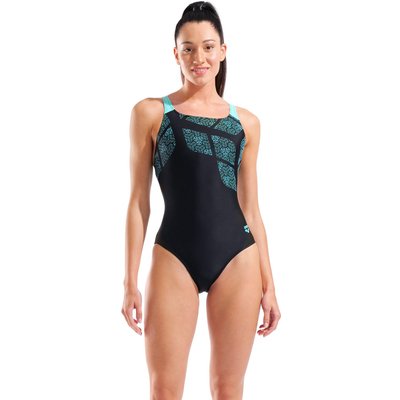 Arena Damen Badeanzug Kikko Swim Pro Back Schwarz Water