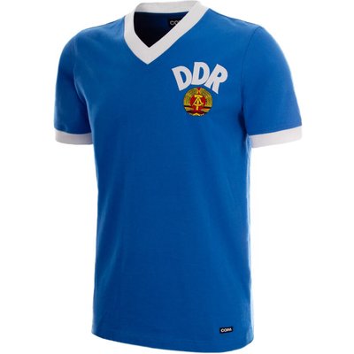 DDR WM 1974 - Retro Fußballtrikot - Blau – COPA Football