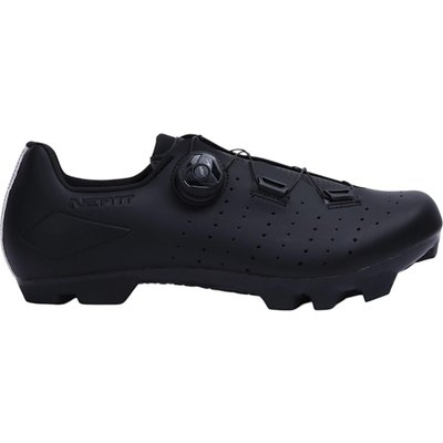 Ein Paar Neatt Basalte Elite MTB-Schuhe Schwarz