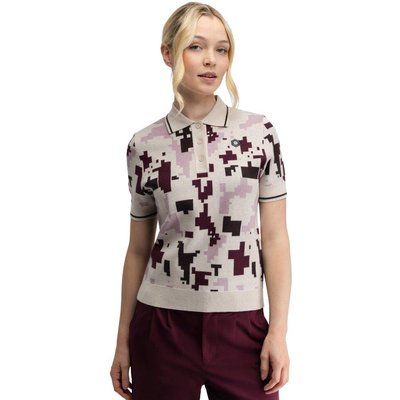 Women Golf 's knit polo shirt Hazard-W Pink Pink