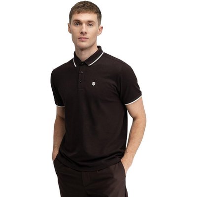 Men Golf 's pique polo shirt Pinehurst Dark Brown Brown