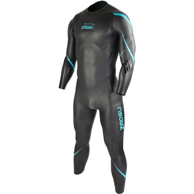 Triathlon Freiwasser Neoprenanzug Leicht & Flexibel – Z-Training Schwarz