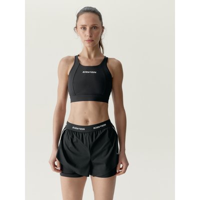Sportshorts Damen Voltrun Mit Taschen reflektierende Details