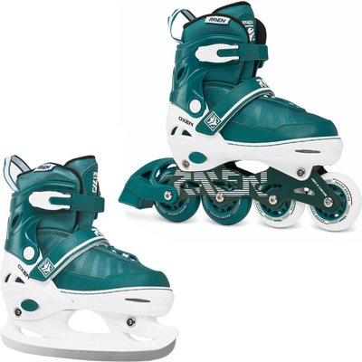 Verstellbare Rollschuhe Eishockey 2in1 Oxen