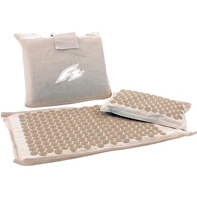 F2 Balance Board Reflexology Set Akkupressur Leinen 45,5x70,5cm Beige