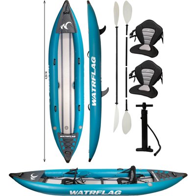 Aufblasbares Dropstitch Tandem Tourenkajak 420 SET