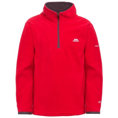 Trespass Etto Herren Microfleece AT100 rot mit Halbreißverschluss
