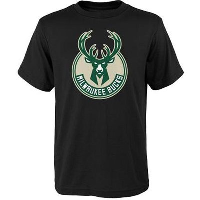 NBA Outerstuff Primary Logo SS TEE Milwaukee Bucks BS8 T-Shirt und Langarmshirt
