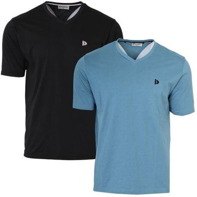 Berno Herren-T-Shirt mit V-Ausschnitt, 100 % Baumwolle