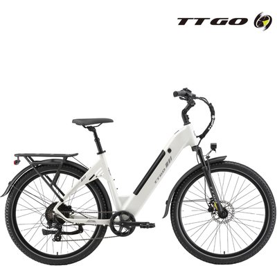 Herren-/Damen-E-Bike 2026 C5 110km 27,5", 7s, weiß