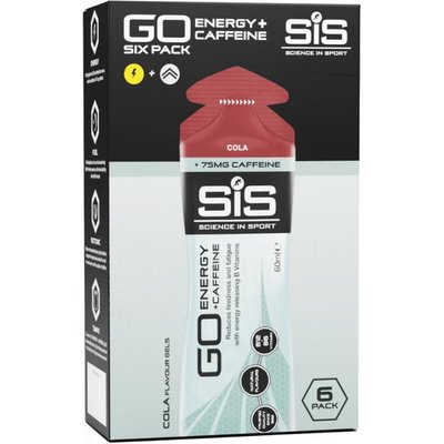 SIS GO Energy + Caffeine Gels (6x60ml) Cola - Energie & Ausdauer - Energie-Gel
