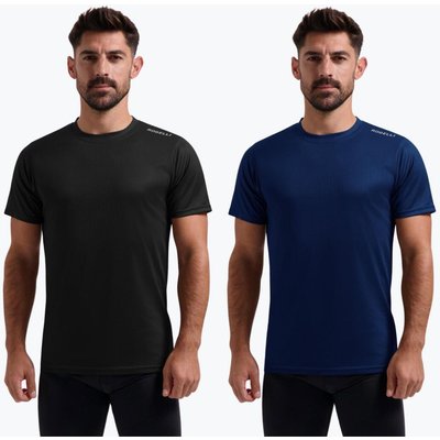 Herren Laufshirt 2er-Pack Kurzarmshirt