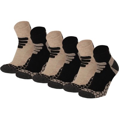 Niedrige Wandersocken Coolmax® Quarter 6 Paar - Beige