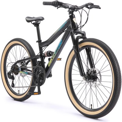MTB 24" Kinderrad 9 Jahre, vollgefedert, 21 Gang, Scheibenbremse