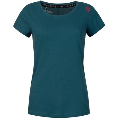 Modisches umweltfreundliches Kurzarm-T-Shirt für Frauen RAFIKI blau