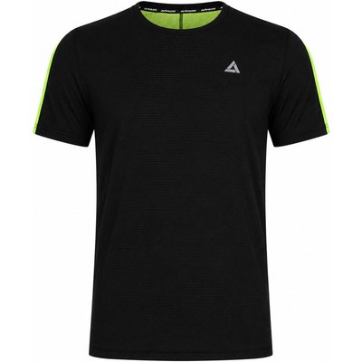 Herren Funktions Laufshirt Kurzarm Pro Line Schwarz Neon