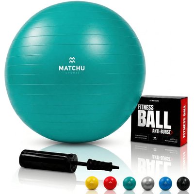 Gymnastikball 65 cm - Sitzball - Pilatesball - Yogaball Grün