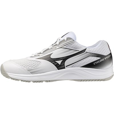 Mizuno Herren Damen CYCLONE SPEED 5 Volleyball Sneaker V1GA258059 White Black