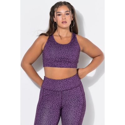 Damen Sport Bustier Color-Leo Mesh-Futter